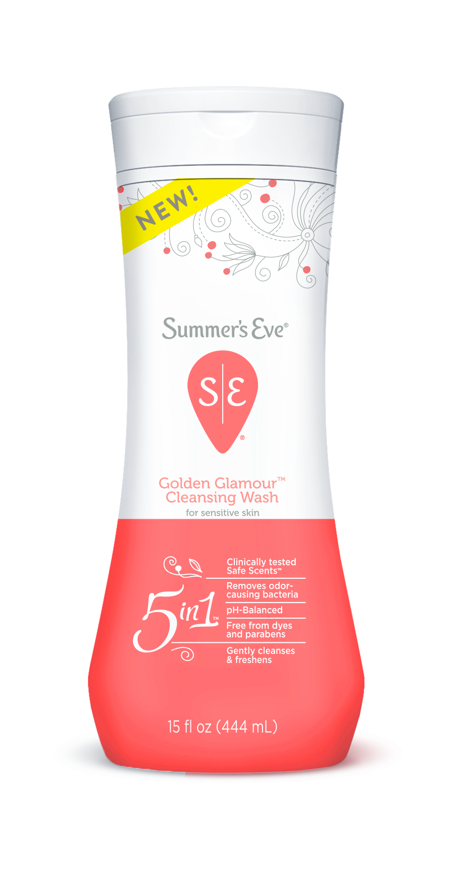 Summer's Eve Feminine Cleansing Wash, Golden Glamour, 15 oz Walmart