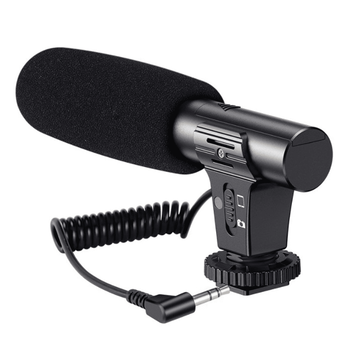 10X Updated 3.5mm HD Video Recording Microphone Smart Noise Reduction Interview Mic for Mobile Phone/SLR Camera