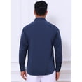 thumbnail image 3 of DARING DIVA Men's Point Collar Button Long Sleeve Business Shirts S Dark Blue, 3 of 7