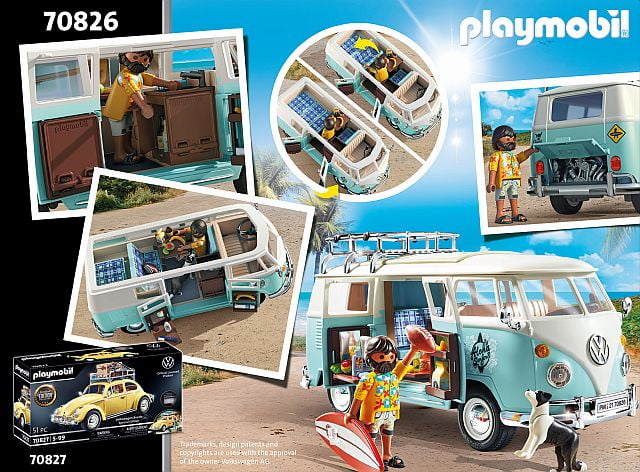 Playmobil ® 70826 Volkswagen T1 Combi + 70827 Volkswagen Coccinelle neuf  new 