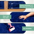 thumbnail image 6 of ZENELESS Fluffy Area Rugs for Living Room,4x6 Shag Rectangular Carpets for Bedroom Blue, 6 of 7