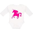 thumbnail image 3 of Inktastic Pink Unicorn Boys or Girls Long Sleeve Baby Bodysuit, 3 of 5