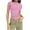 Pink, variant on Vmvidoty Women Cute Polka Dot Jersey Short Sleeve Crop Tshirt Aesthetic Teen Round Neck Slim Baby Tee Shirt Going Out Tops Khaki M