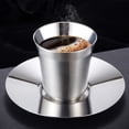 thumbnail image 4 of 80/160ml Double Wall Heat Insulation Stainless Steel Espresso Coffee Vacuum Cup, 4 of 7