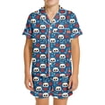 thumbnail image 2 of Tfken Halloween Boys Pajamas Sets Sleepwear Nightwear Festival Halloween Print Comfortable Pajamas Set Homewear Summer Fashion Classic Loungewear Outfit Size 2-3 Years Blue, 2 of 4