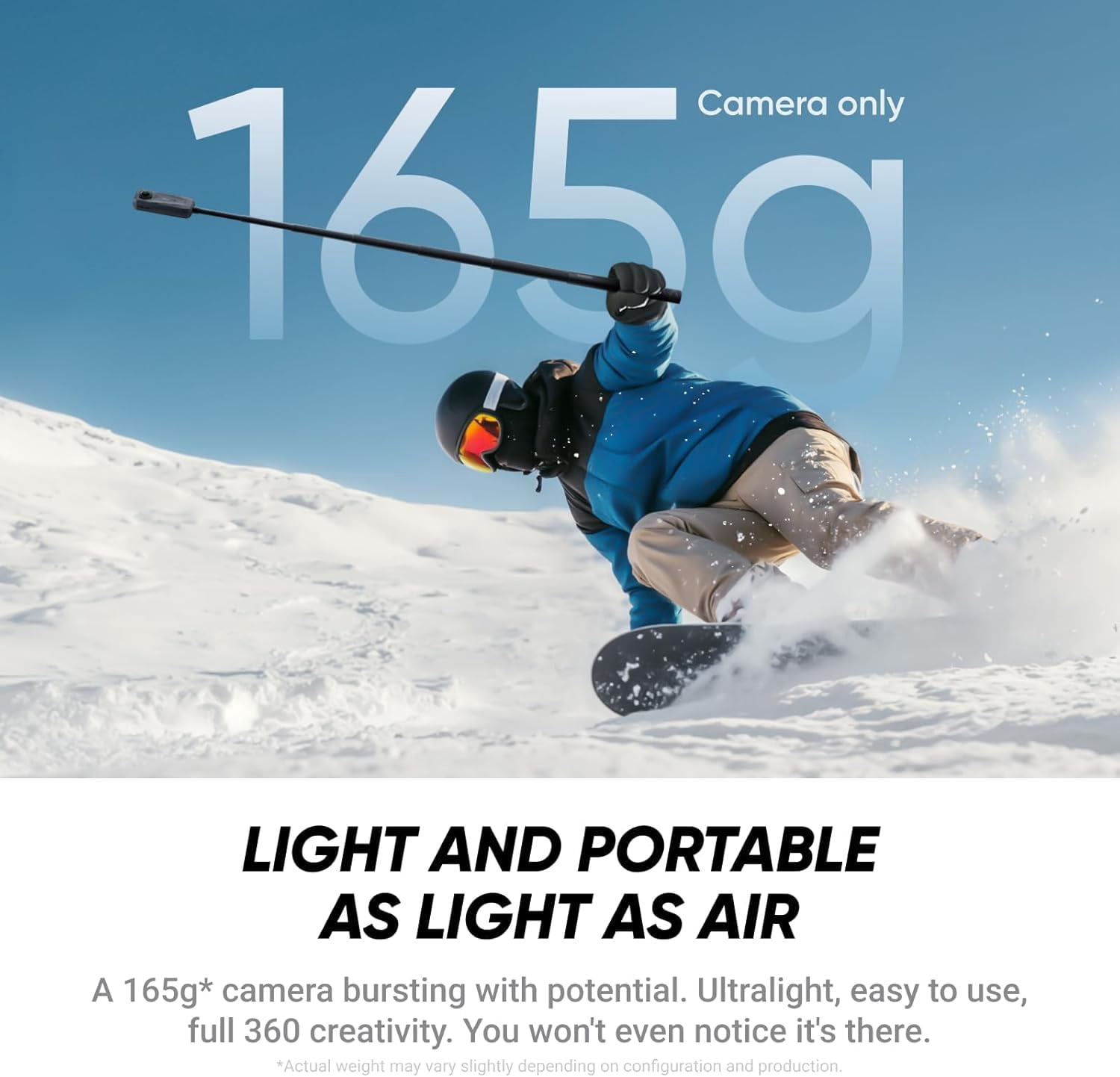 Insta360 X4 Air Standard Bundle | Lightest 8K 360 Action Camera for Epic Adventures | for Travel, Sports, Family Moments, Vlogging | Smooth, Stable, Easy-to-Edit Videos Anytime, Anywhere - Black