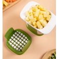 thumbnail image 5 of Picadora de verduras, picadora de gadgets multifuncional, cortadora de mandolina portátil de acero inoxidable, para patatas y frutas (blanco) brillar Electrónica, 5 of 5
