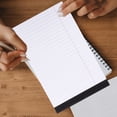 thumbnail image 4 of OULII 8Pcs White Legal Pads A5 Tearable Office Notepads Wide Ruled Smooth Writing Paper, 4 of 8