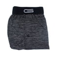 thumbnail image 2 of GOLBERG Premium Men's Black and Gray Striped Boxers - 3 Pack Underwear - Silky & Smooth Material - Nylon Spandex Moisture Wick Fabric, 2 of 4