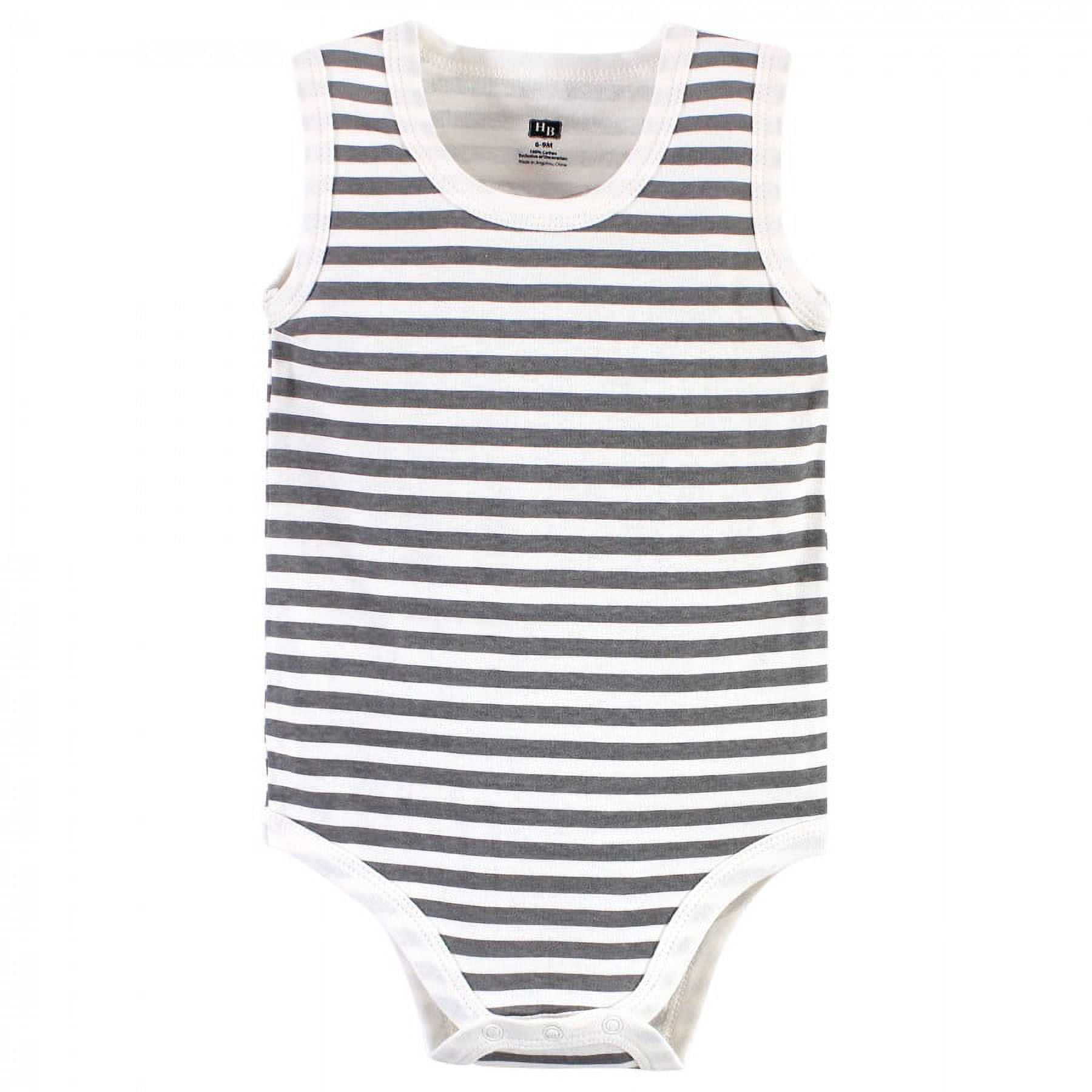Hudson Baby Unisex Baby Cotton Sleeveless Bodysuits, Bunny And Bee, 0-3 Months
