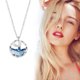 thumbnail image 3 of Hot6sl Liquidación de Ahorros de Verano Collar de Clavícula Femeninas y Sirenas y Cristal Azul Océano, 3 of 5