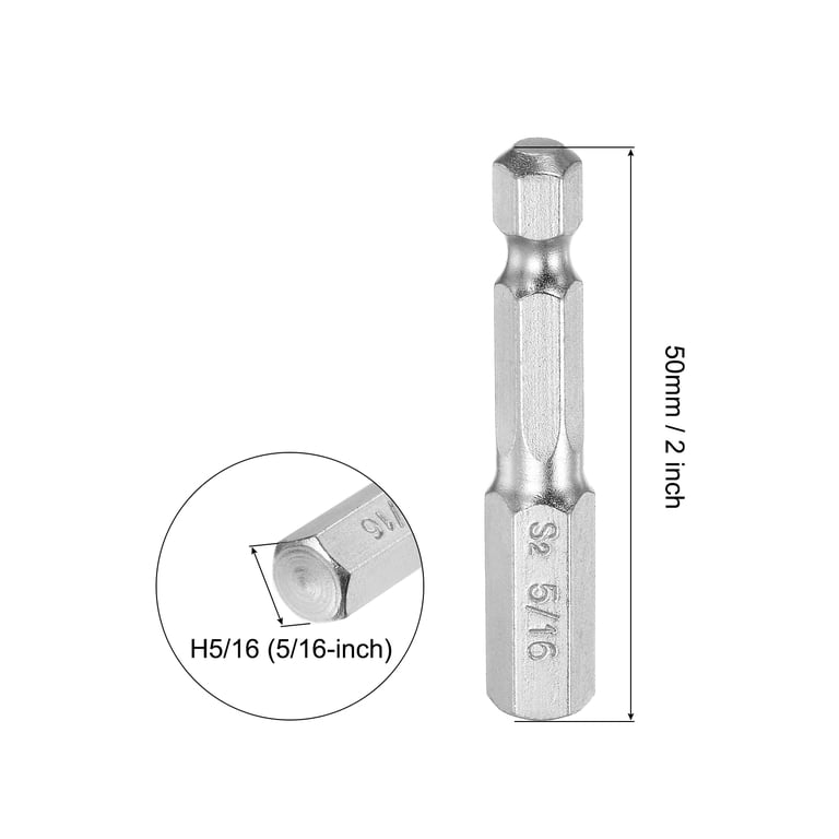 5-Pack PH2/SL5 Magnetic Screwdriver Bits – 1/4 Inch Hex Shank For Drills & Power Tools