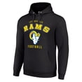 thumbnail image 2 of Unisex Starter Black Los Angeles Rams Logo Pullover Hoodie, 2 of 3