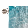 thumbnail image 4 of Blue Butterfly Coastal Valances for Windows Farmhouse Kitchen Curtains Valances Rod Pocket Valance Curtains for Kitchen Windows Summer Beach Ocean Nautical Window Valances for Bathroom 54"x18", 4 of 6