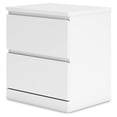 thumbnail image 3 of Signature Design by Ashley Onita 2 Drawer Modern Nightstand, White, 3 of 9