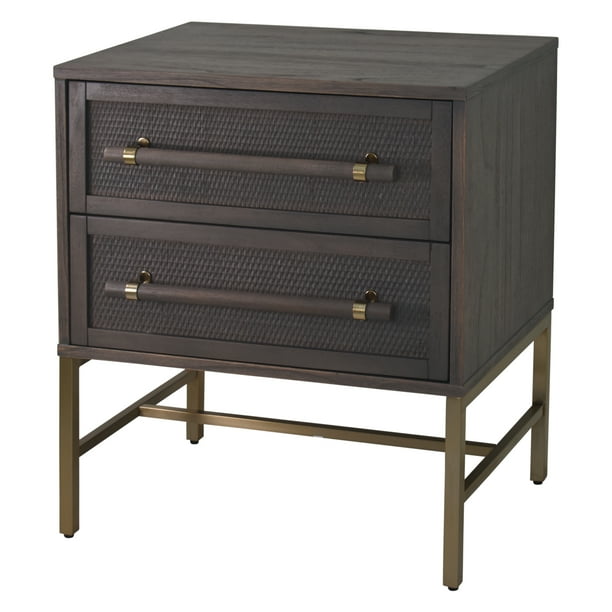 Hopper Studio Sophia 2Drawer Nightstand, Grey