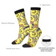thumbnail image 4 of Logiee Ducks Print Adult Socks for Men & Women,Calf Socks, Ankle Socks,Boots Socks,Breathable Casual Sock,Unisex Crew Socks, 4 of 6