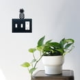 thumbnail image 2 of 1 GFI and 2 Switch Cover with Pineapple Accent, Black, 2 of 2