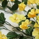 thumbnail image 5 of Vid de flores artificiales para colgar en la pared, decoración floral, vid violeta artificial, decoración para el hogar, hotel, amarillo Inevent HA6541-03B, 5 of 7