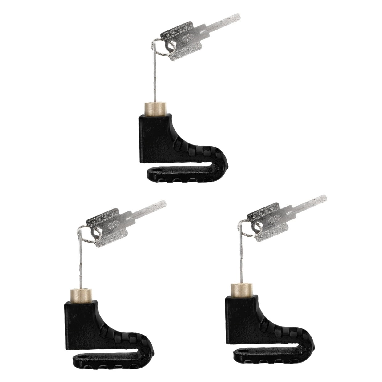 LIFKOME Anti-Theft Disc Lock, Small Metal Alloy for Bicycles and Motorbikes, 3Sets