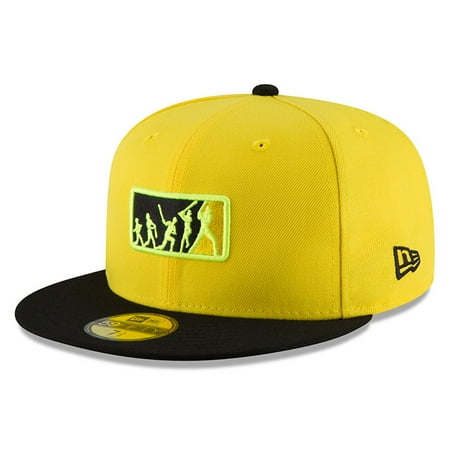 Umpire Cap - Pittsburgh Pirates New Era 2018 Players' Weekend Team Umpire 59FIFTY Fitted Hat - Yellow/Black