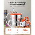 thumbnail image 2 of VEVOR 3.5 CFM Single Stage Vacuum Pump 3 Gallon Stainless Steel Degassing Chamber Kit, 2 of 9