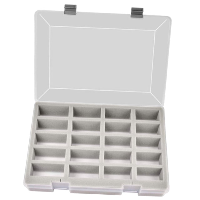 Estuche de almacenamiento para coches modelo 1/64, contenedor organizador para coches de juguete. Gris