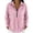 Hot Pink, variant on Women's Pinstripe Long Sleeve Lapel Shirt with Half Zip Design and Relaxed Loose Fit, Casual Summer Blouse for Work, Travel, Vacation, or Everyday Wear Purple S