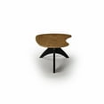 thumbnail image 4 of Camaflexi Mid Century Coffee Table, Solid Pine Wood Living Room Coffee Table, Black Base, Mocha Top, 4 of 7