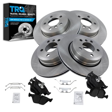 TRQ Front & Rear Disc Brake Kit With Pads And Rotors For Ford E250 E350 SRW