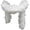 white, variant on Detachable Tulle Boa Shawl, White Bridal Ruffle Cape, 11.81x78.74inch