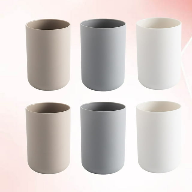 Raindrops 6Ud Vasos Para Enjuague Bucal Y Cepillo De Para Material Resistente Y Liviano