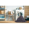 thumbnail image 2 of Ahgly Company Machine Washable Indoor Rectangle Industrial Modern Plum Purple Area Rugs, 3' x 5', 2 of 7