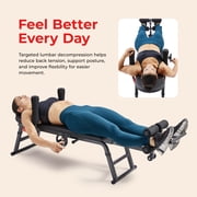 Sunny Health & Fitness Inversion Table, Adjustable Stretch & Decompression Trainer for Home Fitness