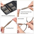 thumbnail image 2 of Estuche de cuero 25 en 1 con lentes multifuncionales pentagonales para teléfono móvil, reloj de precisión y juego de destornilladores de aluminio., 2 of 5