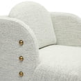 thumbnail image 6 of Earl Nubby Cotton White Chenille Accent Chair, 6 of 6