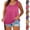Hot Pink, variant on Plus Size Tunic Tank Tops For Women Scoop Neck Sleeveless Blouse Casual Loose Summer Going Out Basic Flowy Cami Shirts