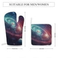 thumbnail image 2 of Galaxy Star Outer Space Heat Resistant Microwave Oven Gloves Set for BBQ Baking Grilling,Baking Gifts Cooks for Women,Housewarming Gifts for New Home, 2 of 6