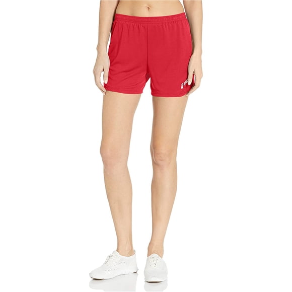ASICS Womens Rival II Athletic Workout Shorts, red, XL