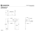 thumbnail image 4 of Kingston Brass VPB2215336 Brass Console Sink Legs in Polished Nickel, 4 of 7