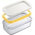 thumbnail image 3 of Butter Dish Butter Dish With Sealed Lid And Slicer Cutter For Easy Cutting And Storage, Bpa Free, Cheese Kee Butter Box Hy, 3 of 5