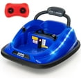 thumbnail image 1 of OLAKIDS Bumper Car for Toddlers, 12V Kids Electric Ride on Toy with Remote Control, Battery Powered Vehicle Racer for Baby, 360 Degree Spin Rotation, Colorful Flashing LED Lights, Music, 1 of 9