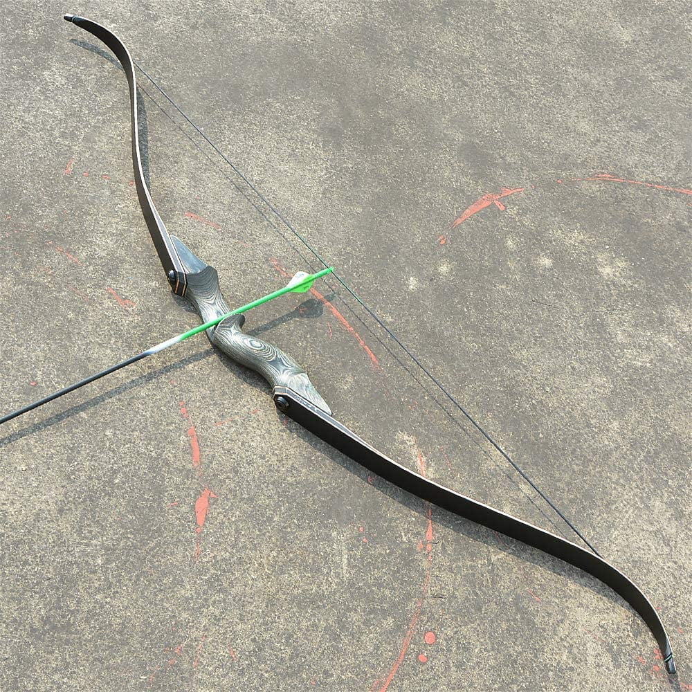 A.M.E 60" Takedown Recurve Bow Adult Archery Hunting Shooting Target Practice 25-60lbs