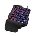 thumbnail image 4 of Koszal Clavier de Jeu Ergonomique Filaire à une Main USB Rétroéclairé LED, 4 of 6