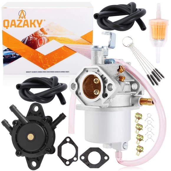 QAZAKY FE350 Carburateur + Pompe à Carburant Compatible avec Voiturette de Golf Club Voiture DS Precedent Gazon Cabine Moteur 1016441-01 1018059-01 1019059-01 1035245-01 1016478 1016438 1016439 1016440