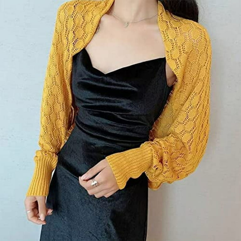 Gold bolero deals sweater