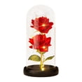 thumbnail image 2 of ⚡ Big Sale ! Eternal Flower Simulation Rose Glass Cover Decoration LED Creative Night Light Gift For Girlfriend On Valentine's Day, 2 of 7