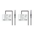thumbnail image 1 of 2X Tuya Smart Zigbee Switch with Temperature Sensor Passive Dry Contact Zigbee Relay Work with Home Assistant AC 85-250V,2 x Smart Switch,White, 1 of 8
