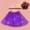 Purple, variant on Oalirro Ballet Skirt Gift for Kids Mini Skirt Women Star Sequins Mesh Pleated Tulle Princess Skirt with LED Small Bulb Skirt White