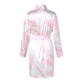 thumbnail image 3 of Aunavey Women's Dollars Money Print Short Silky Robes Kimono Bridesmaid Bride Party Satin Robes Sleepwear, 3 of 5